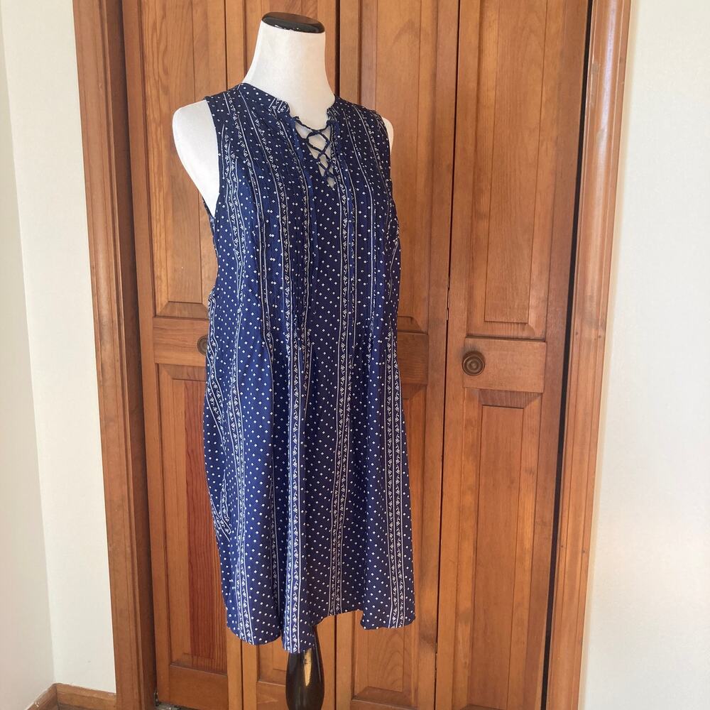 Old Navy Blue Pullover Mini Dress, Size S